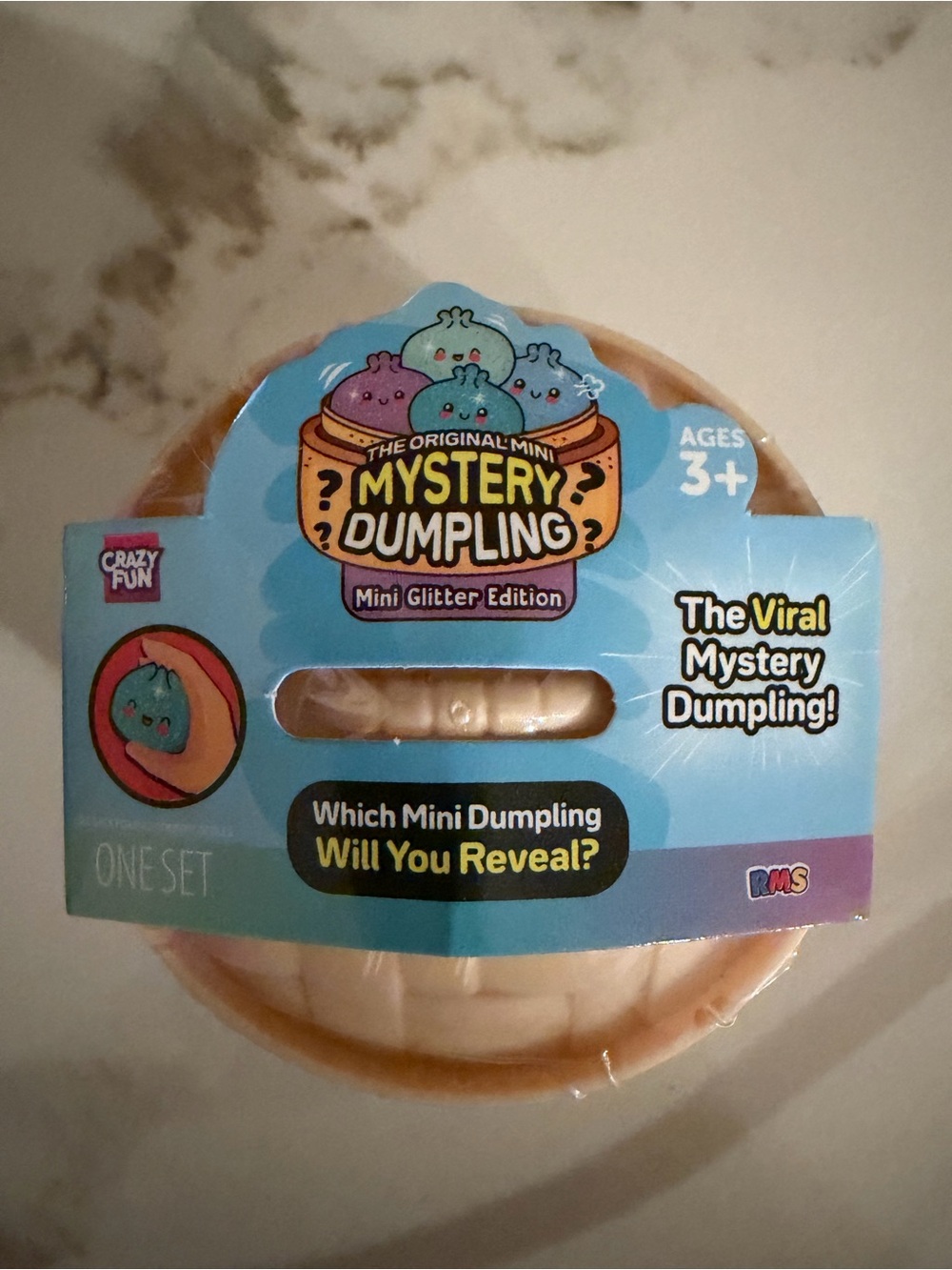 Viral Mystery Dumpling Squishy (Mini Glitter Edition) Basket NEW